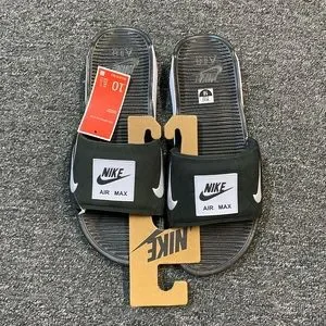Nike | Shoes | Nike Air Max 9 Slide Black White Bq4635002  display picture 1